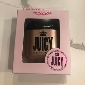 Juicy Couture ROSE Gold 2nd Generation AirPods Case.